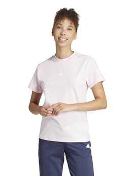 Adidas: Розовая футболка 