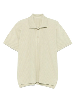 Homme Plissé Issey Miyake: Зелёная рубашка 