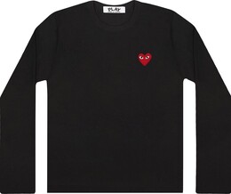 Comme Des Garçons Play: Футболка  Heart с длинным рукавом