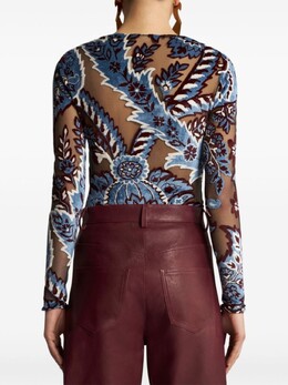 Etro: Бархатный топ 