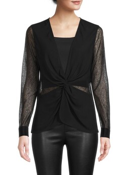 DKNY: Кружевная блуза 