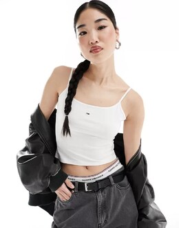 Tommy Jeans: Белый топ 
