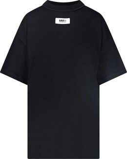 MM6 Maison Margiela: Чёрная футболка 