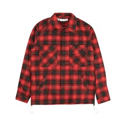 Off-White: Куртка в клетку 