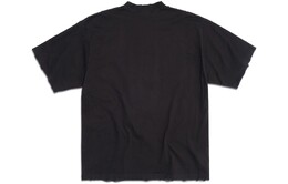 Balenciaga: Чёрная футболка 