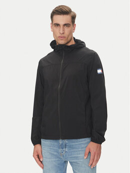 Tommy Jeans: Чёрная куртка 