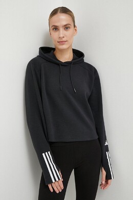 adidas Performance: Чёрная толстовка 