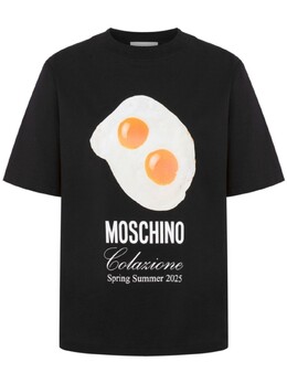 Moschino: Футболка с принтом 