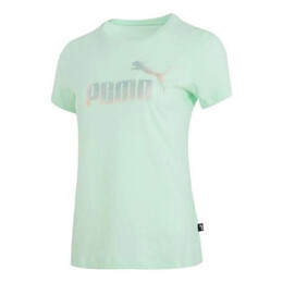 PUMA: Зелёная футболка  Essentials