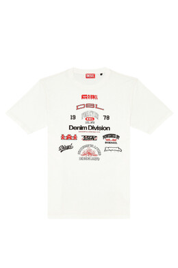Diesel: Белая футболка 