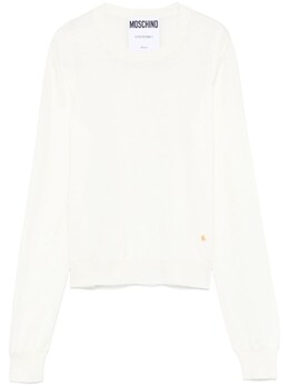 Moschino: Белый свитер 