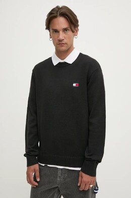 Tommy Jeans: Чёрный свитер 