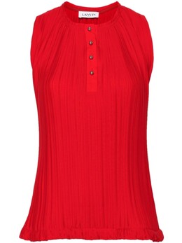 Lanvin: Блуза без рукава 