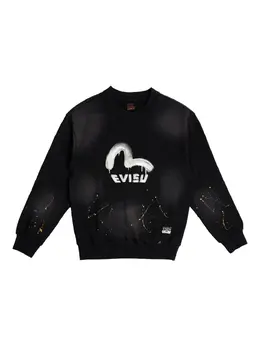 EVISU: Чёрный свитшот 