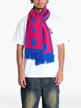 A BATHING APE®: Розовый шарф 