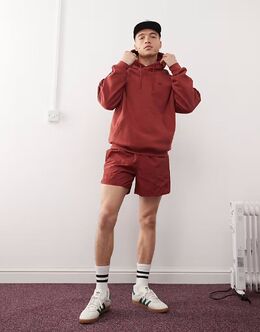 Adidas Originals: Бордовые шорты 