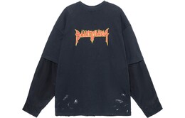 Balenciaga: Чёрная футболка 