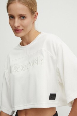 Reebok Classic: Бежевая футболка 