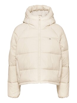 Tommy Jeans: Бежевый пуховик 