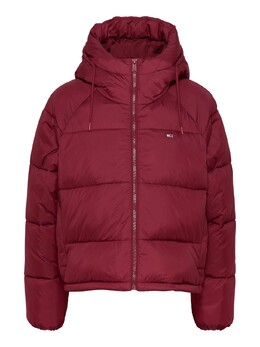 Tommy Jeans: Красный пуховик 
