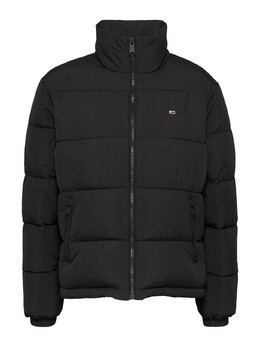 Tommy Jeans: Чёрный пуховик 