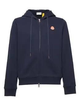 Moncler: Синяя толстовка 