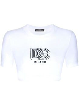 Dolce & Gabbana: Белая футболка 