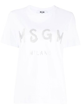 MSGM: Белая футболка 