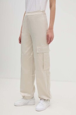 Calvin Klein Jeans: Бежевые брюки 