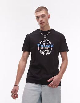 Tommy Jeans: Футболка с принтом 