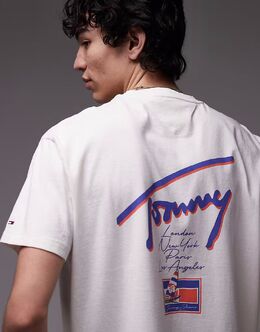 Tommy Jeans: Футболка с принтом 
