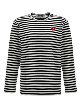 Comme Des Garçons Play: Футболка в полоску 