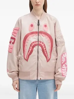 A BATHING APE®: Розовая куртка 