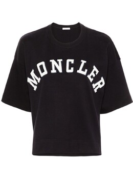 Moncler: Синяя футболка 