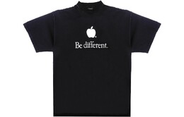 Balenciaga: Чёрная футболка 