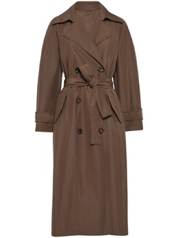 Brunello Cucinelli: Коричневый плащ  Monili
