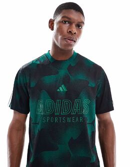 adidas Performance: Футболка с цветочным принтом 