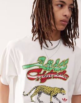 Adidas Originals: Футболка с леопардовым принтом 