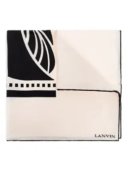 Lanvin: Шарф с принтом 