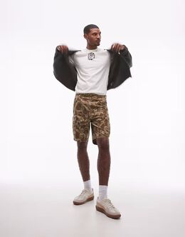 Levi's: Шорты цвета хаки 
