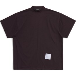 Balenciaga: Тёмная футболка 
