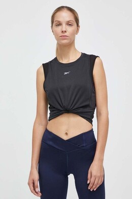 Reebok: Чёрная футболка 