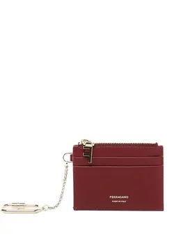 Ferragamo: Бордовый картхолдер 