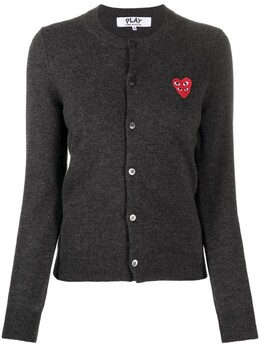 Comme Des Garçons Play: Серый кардиган 
