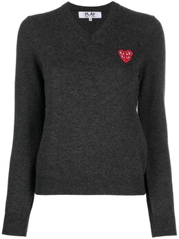 Comme Des Garçons Play: Топ с v-образным вырезом 