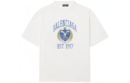 Balenciaga: Белая футболка  College