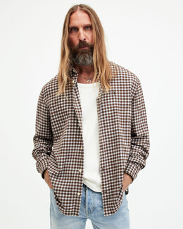 AllSaints: Рубашка свободного кроя 