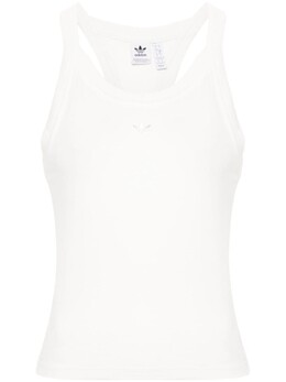 Adidas: Белый топ  Essentials