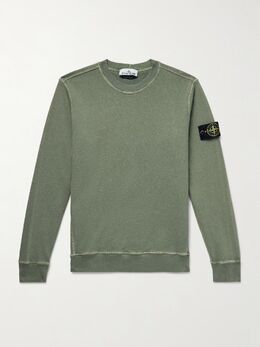 Stone Island: Свитшот цвета хаки 