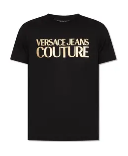 Versace Jeans Couture: Чёрная футболка 